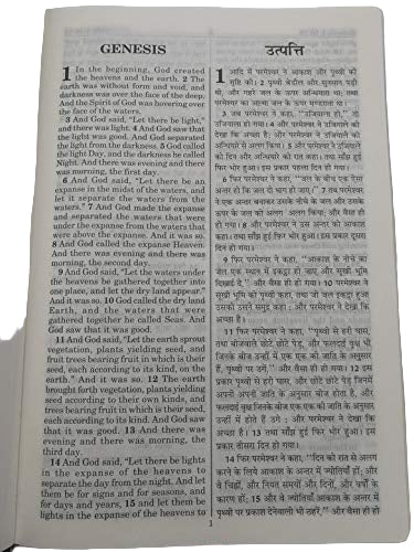 English to Hindi O.V. (Re-Edited) Leather-Bound Bible