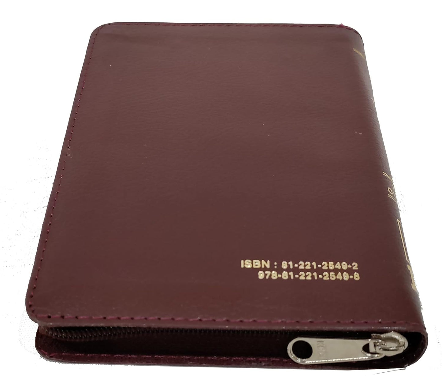 Telugu O.V. ( N.F. 03 ) Classic Zip Bible Compact Pocket Size Contains Old And New Testament Leather Bound
