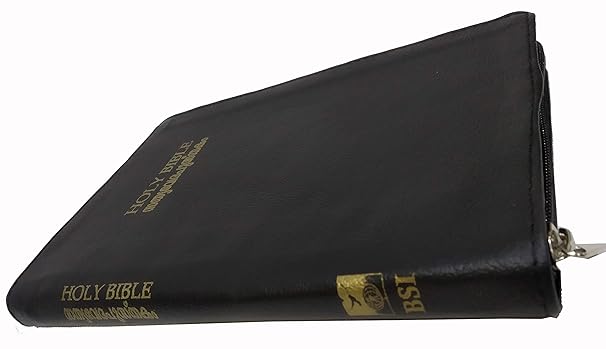 MALAYALAM- O.V.(New Font) Ultra Slim Zip HOLY BIBLE (GOLDEN EDGES) CONTAINING OLD AND NEW TESTAMENT