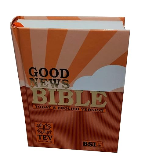 Good News Bible (GNB) Today's English Version Hb (Orange) Illustration Compact 2024 Contains Old and Testament BSI Imitation Leather