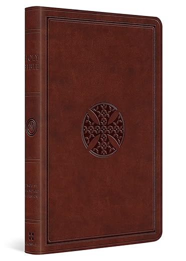 ESV Value Thinline Bible (Trutone, Brown, Mosaic Cross Design) Imitation Leather