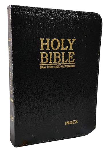 Bible NIV Mini Compact Thumb index/ZIP (Red Letter) Black Contains Old and New Testament BSI Imitation Leather