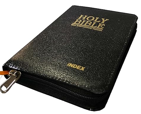 Bible NIV Mini Compact Thumb index/ZIP (Red Letter) Black Contains Old and New Testament BSI Imitation Leather