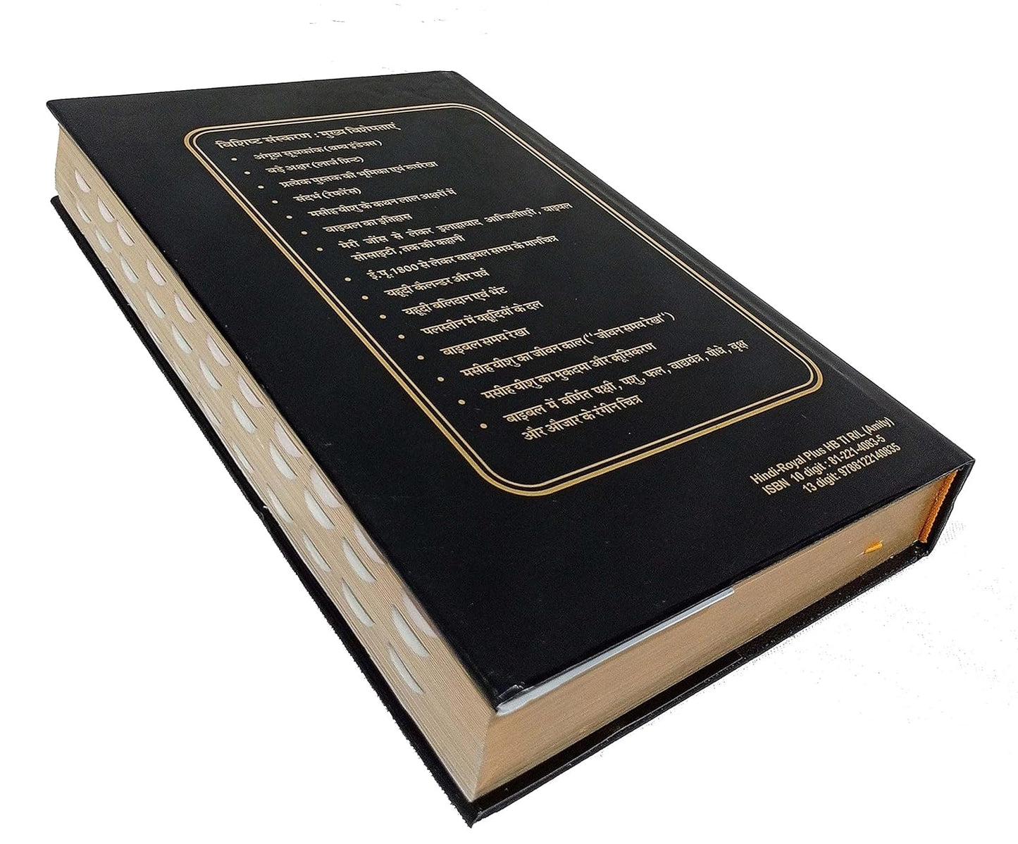 Hindi Bible Royal Plus (Red Letter Edition) Big Letter HB TI BSI Contains Old and New Testament