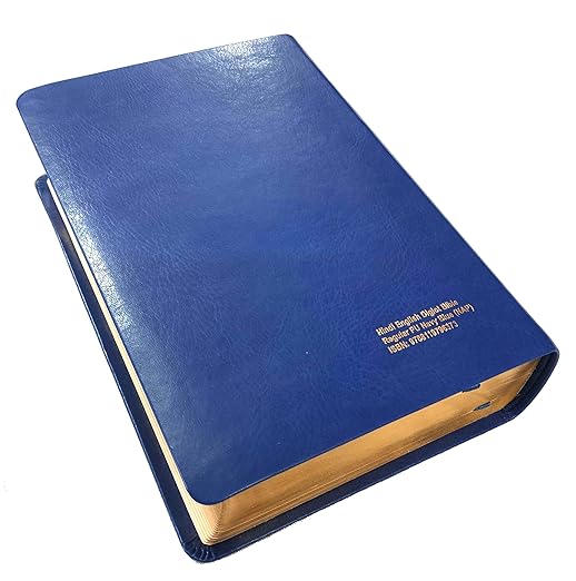 English (ESV) - Hindi (O.V.) Diglot Bible Regular (Navy Blue) PU (NAP) Yapp Containing Old and New Testament (Updated Size) BSI