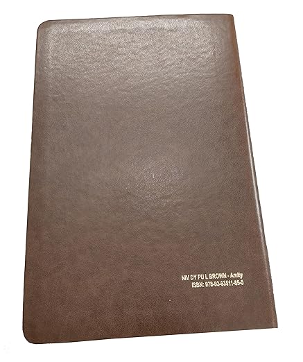 Holy Bible (NIV) New International Version (Red Letter) Cross-Reference with Concordance Brown BSI Leather Bound
