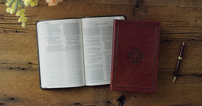 ESV Value Thinline Bible (Trutone, Brown, Mosaic Cross Design) Imitation Leather