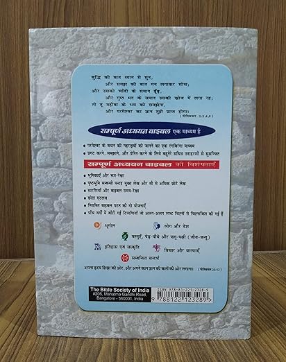 THE STUDY BIBLE IN HINDI CONTAINING OLD AND NEW TESTAMENT UPDATED 2018-2019 VERSION LARGE PRINT EDITION Hardcover