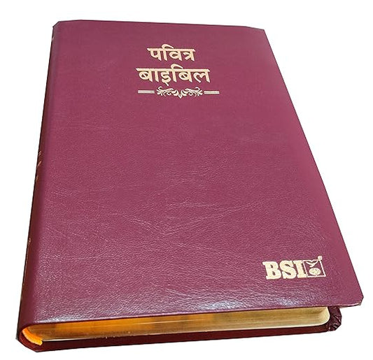 Hindi Bible 55TI O.V. (R) BL Yapp (KBS) Brown Korean Print Contaning Old and New Testament BSI
