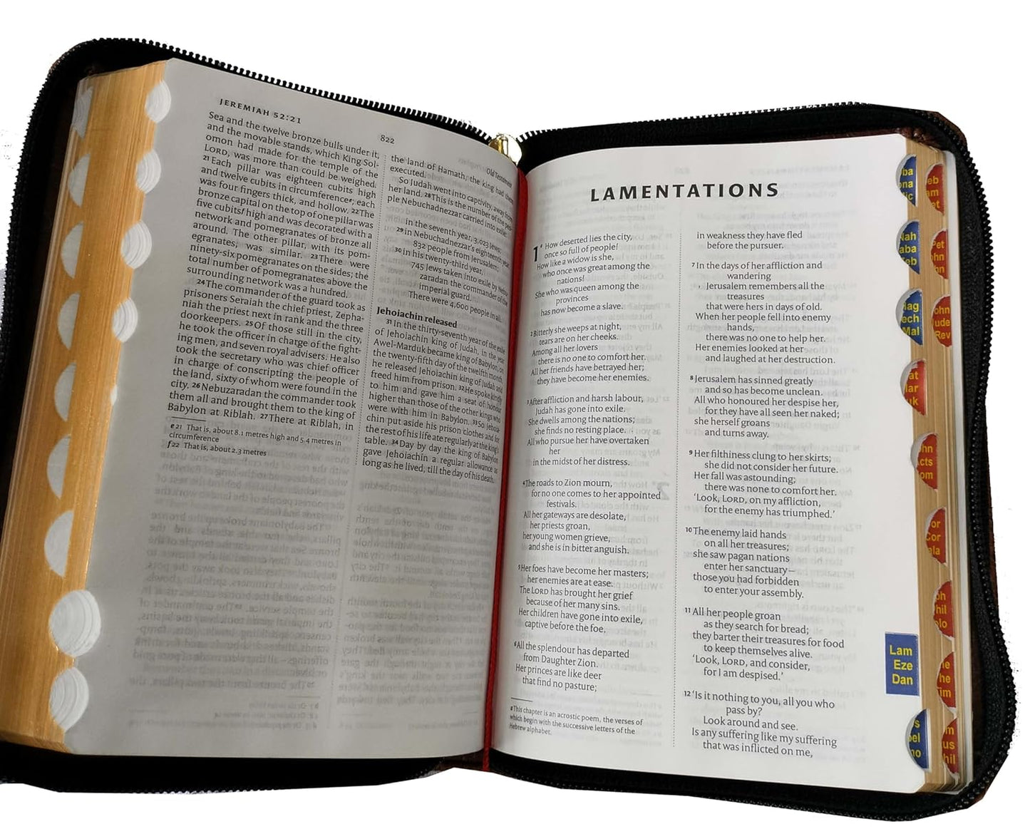 Bible NIV Mini Compact Thumb index/ZIP (Red Letter) Black Contains Old and New Testament BSI Imitation Leather
