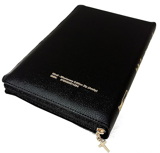 Holy Bible Hindi Index/Zip Missionary Regular edition Vinyl (O.V. 2021) BSI Contains Old and New Testament Bonded Leather