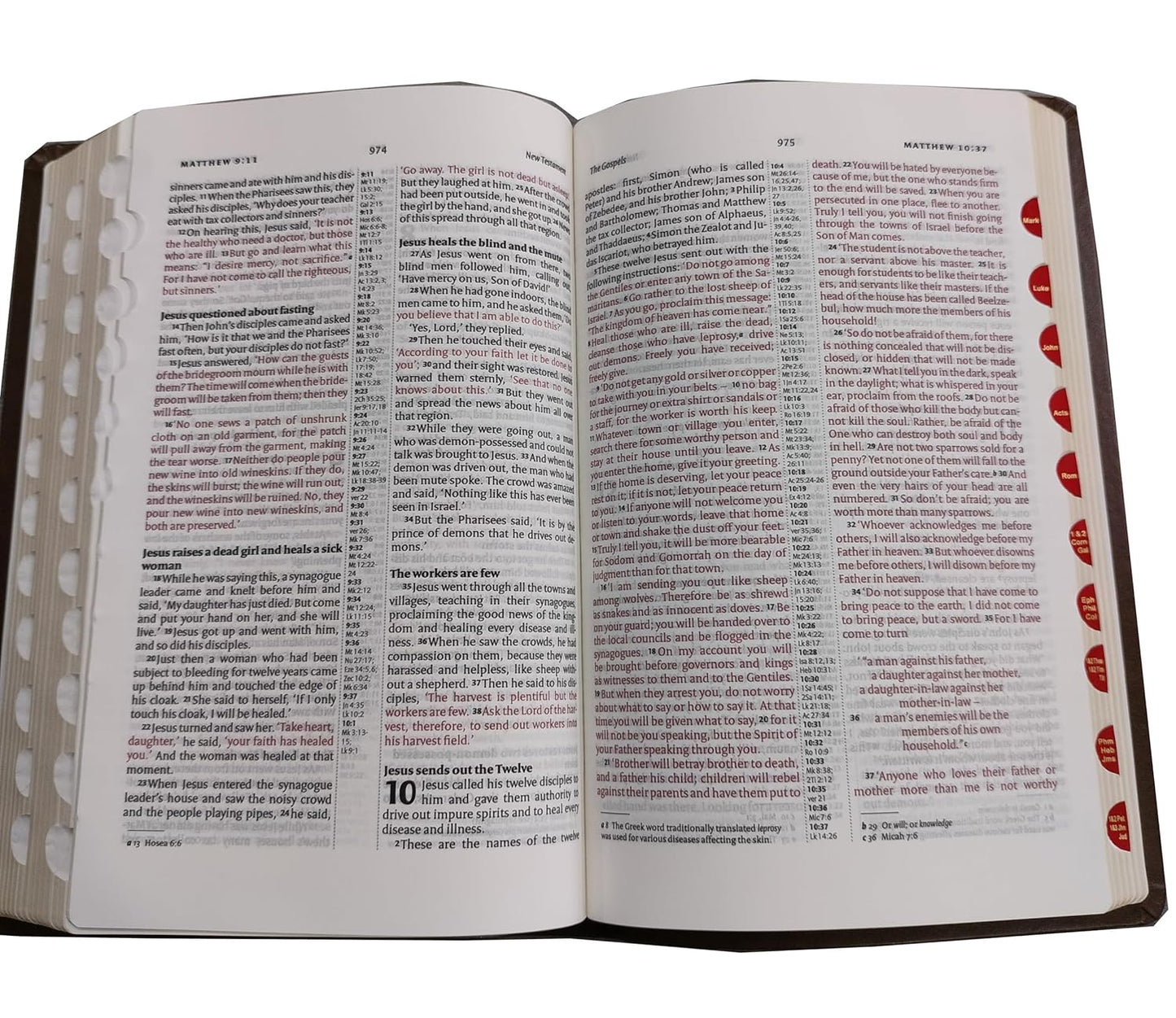 NIV Regular BL Black Bible - Amity (New International Version) Red Letter Cross-Reference with Concordance BSI Leather Bound