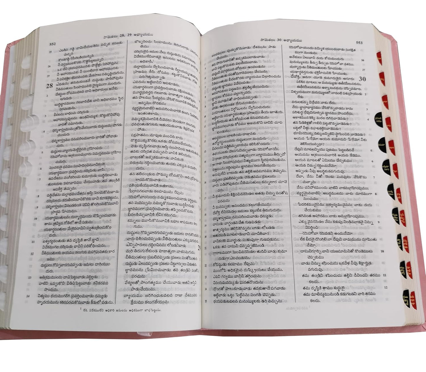 Telugu O.V. Bible- Dy PU Navy Blue Amity Index Yapp Containing Old and New Testament Bonded Leather
