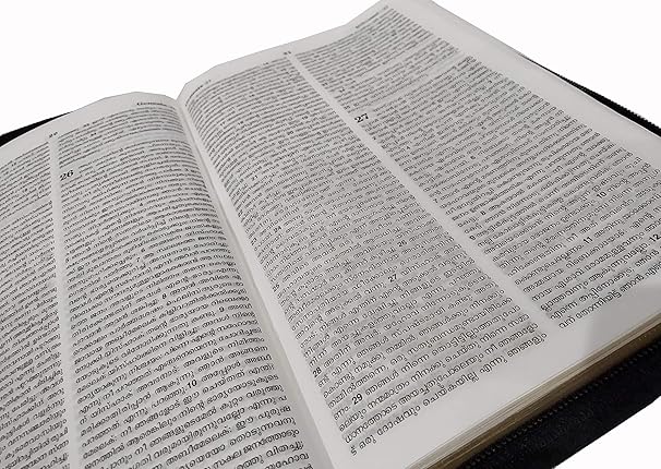 MALAYALAM- O.V.(New Font) Ultra Slim Zip HOLY BIBLE (GOLDEN EDGES) CONTAINING OLD AND NEW TESTAMENT