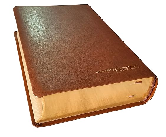 English (ESV) - Hindi (O.V.) Diglot Bible Royal Brown PU Yapp Containing Old and New Testament BSI