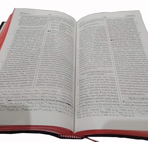Kannada (J.V.) Reference Bible containing Old and new Testament Plastic Comb